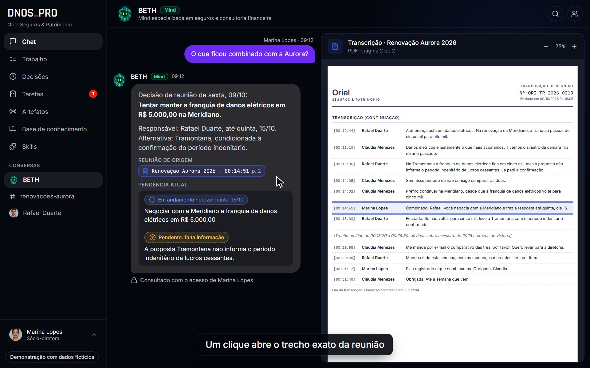 O que foi decidido continua trabalhando