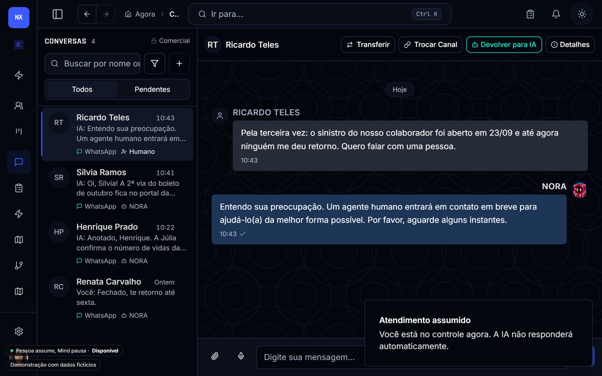 Atendimento básico de clientes e reclamações